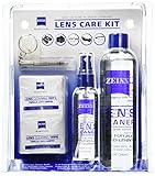 Zeiss Lens Care Kit - 8oz Lens Cleaner Refill, 2oz Refillable Lens Cleaner Spray, 2 Microfiber Cloth, 10 Individually Wrapped Cleaning Wipes, Keychain Screwdriver, 4 Screws