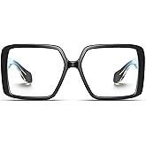 VISOONE Oversized TR90 Blue Light Blocking Glasses Fashion Accessories Non Prescription for Women Harvard