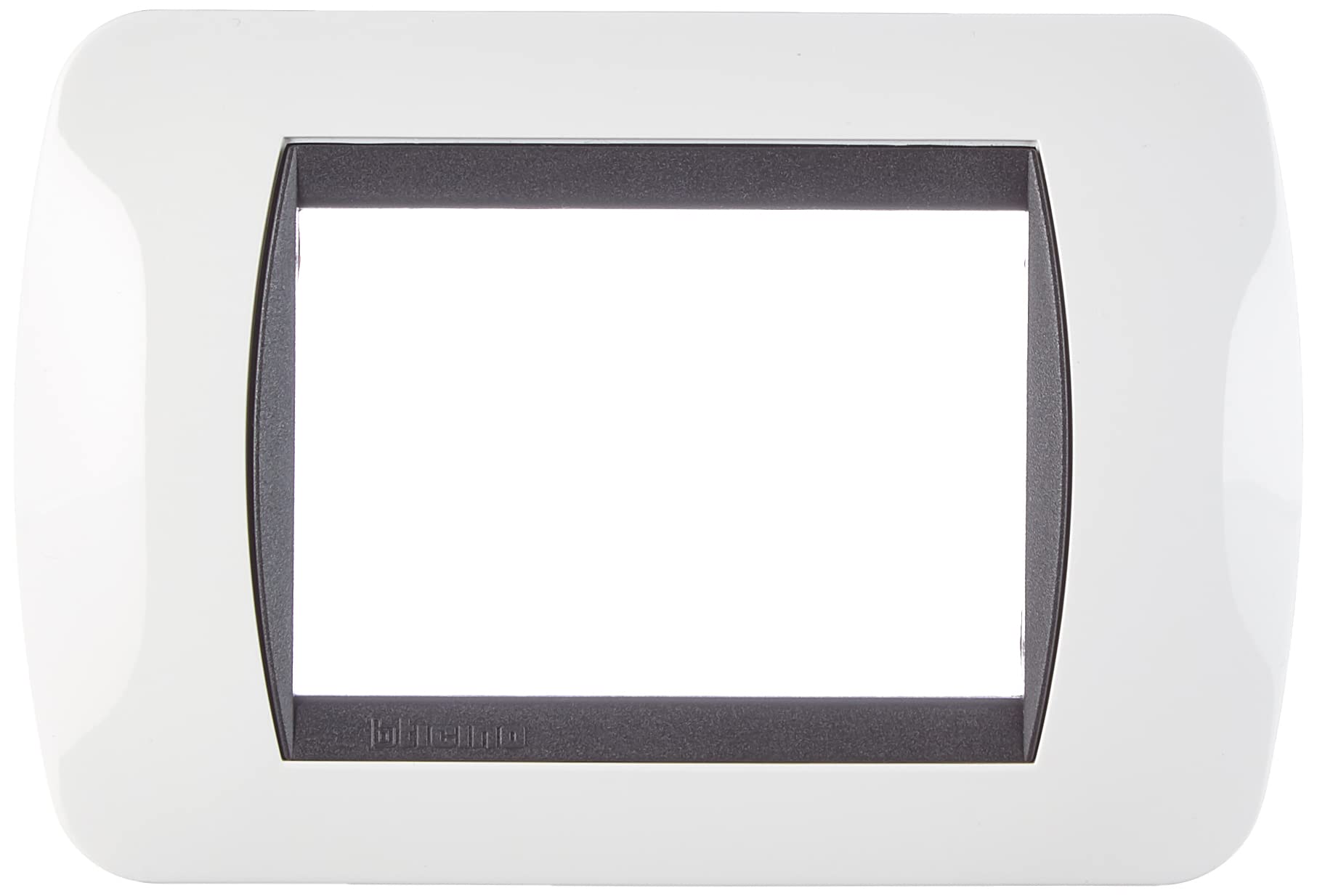 Bticino L4803PB Livinglight Plate Switch, 3M, White