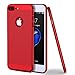 iPhone 7 Plus Case, WLKSAM [Screen Protector Included] Stylish Ultra Slim Anti-Scratch Shockproof Hard Heat Radition Lightweight Case for iPhone 7 Plus Apple Cover Accessiess (Red)