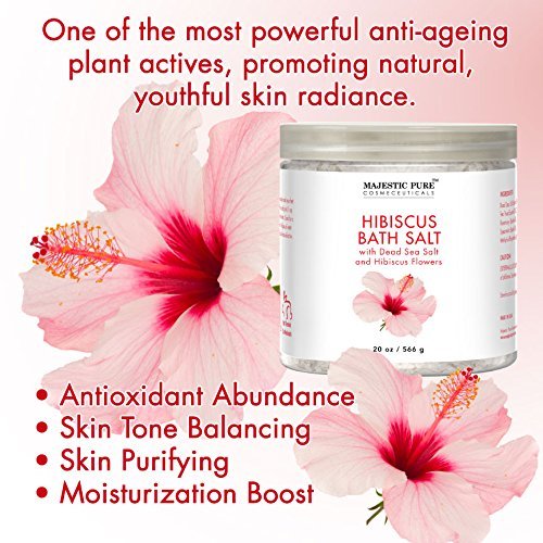 Buy Majestic Pure Hibiscus Flower Bath Salts Intense Moisture Boost Anti Ageing Even Skin Tone 20 Oz Online At Low Prices In India Amazon In