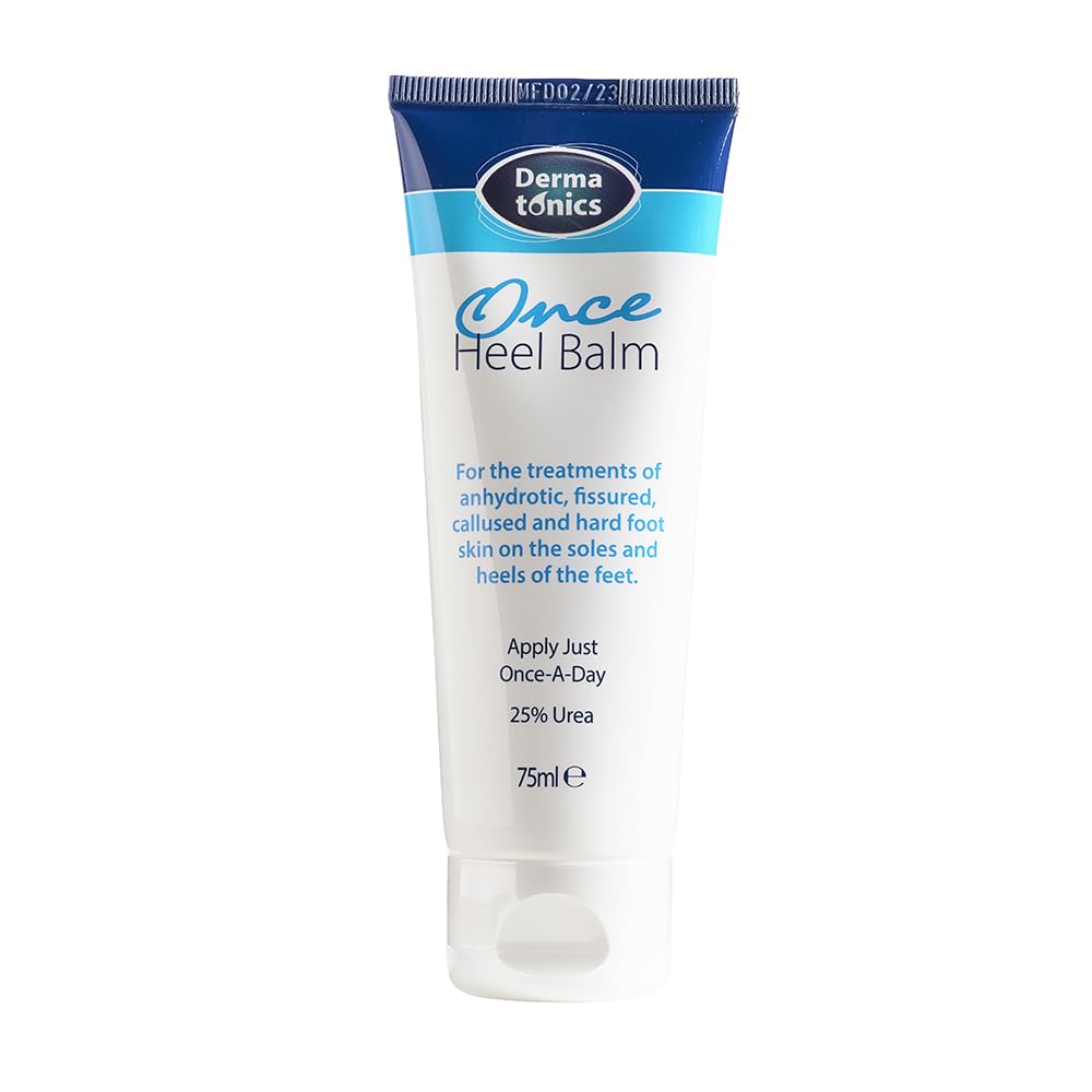 Dermatonics Once Heel Balm | Long-lasting Relief for Rough, Dry & Callused Feet | Paraben-free, Clinically Proven, Suitable for Diabetics | Visible Results in 1 Day | 75ml