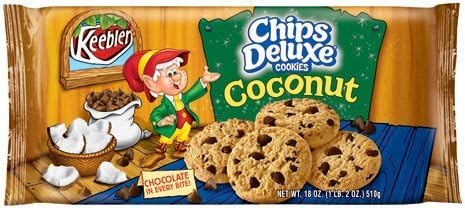 Keebler Chips Deluxe Cookies Coconut by Chips Duluxe