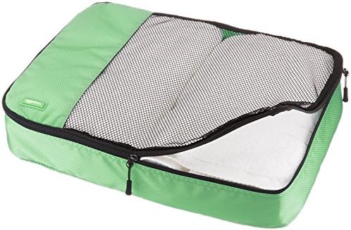 AmazonBasics 4 Piece Packing Travel Organizer Cubes Set - Large, Green 3 AmazonBasics 4 Piece Packing Travel Organizer Cubes Set - Large, Green