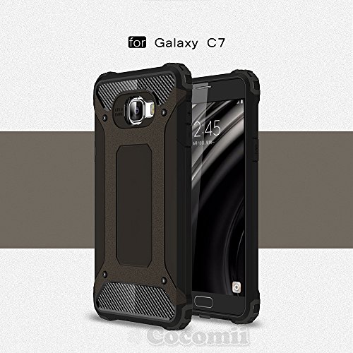 Galaxy C7 / C7 Pro Case, Cocomii Commando Armor NEW [Heavy Duty] Premium Tactical Grip Dustproof Shockproof Bumper [Military Defender] Full Body Dual Layer Rugged Cover Samsung C7000 C701F (Black)