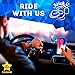 Stick it 360 Universal Cell Phone Holder for Car, Magnetic Car Phone Mount 360 Rotation from Dashboard, 6 Strong Mobile Friendly Neo Magnets 21600 Gauss, Compatible with All Smartphones (Blue)