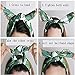 ivyacen 3 Pcs Vintage Women Headband Boho Wire Band Cotton Floral Printed Turban Hair Wrap Retro Hairband
