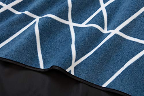 Blue Green Picnic & Outdoor Blanket by Laguna Beach Textile Co | Plush and Water-Resistant Outdoor Mat - Perfect for Camping, Beach, Park and Festivals | Foggy Peaks