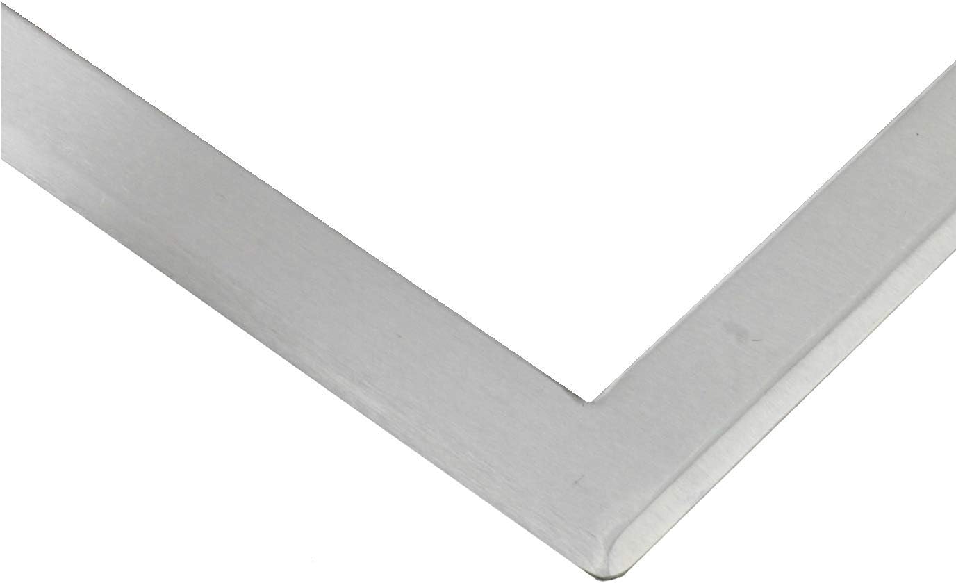 DJM Direct Stainless Steel Matwell Entrance Door Mat Frame Surround Floor Insert (27" x 16" (67.5cm x 40cm))