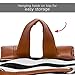 LISH Down the Line Canvas Tennis Racket Backpack - Women's Striped Print Drawstring Racquet Holder Bag