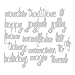 Sizzix 660977 Thinlits Dies, Holiday Words 2: Script by Tim Holtz