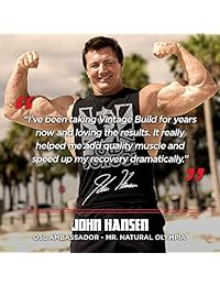Vintage Build – The Essential 3 en 1 Muscle Builder – Post entrenamiento recuperación con BCAA,...