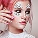 ETEREAUTY Face Jewels Tattoo, 4 Sets Face Gems & 2 Chunky Glitter for Cosmetic Face Body Hair Nails, Bindi Crystal Rhinestone Stickers for Music Festivals
