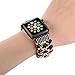 fastgo Compatible with Replacement Band Apple Watch Series 7 6 5 4 3 2 1 for Black Crystal 38mm