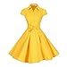 BI.TENCON Women's Retro Vintage 1950s Style Cap Sleeve Swing Party Dress