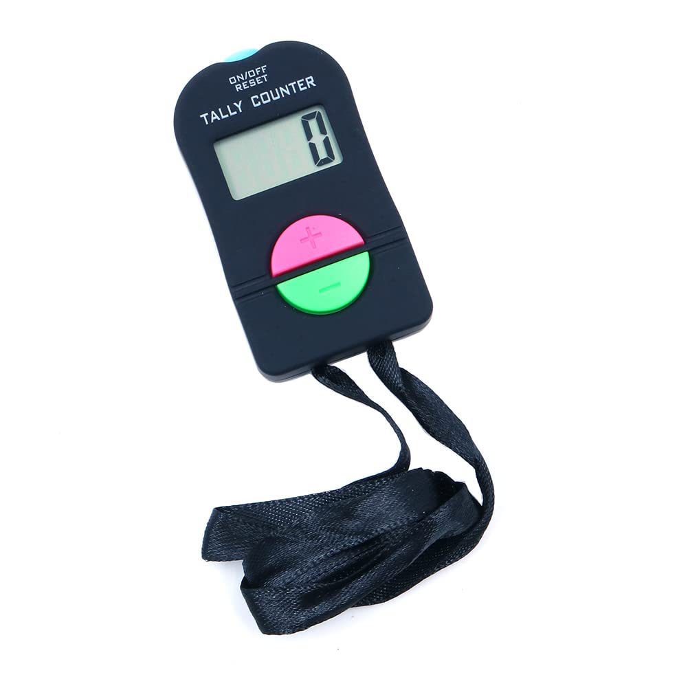 DollaTek Digital Hand Counter Electronic Adding Subtract Manual Clicker Digital Small Sports Counter