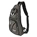Vanlison Sling Bag, Chest Bag, Sling Backpack Shoulder Bag For Men Women Black