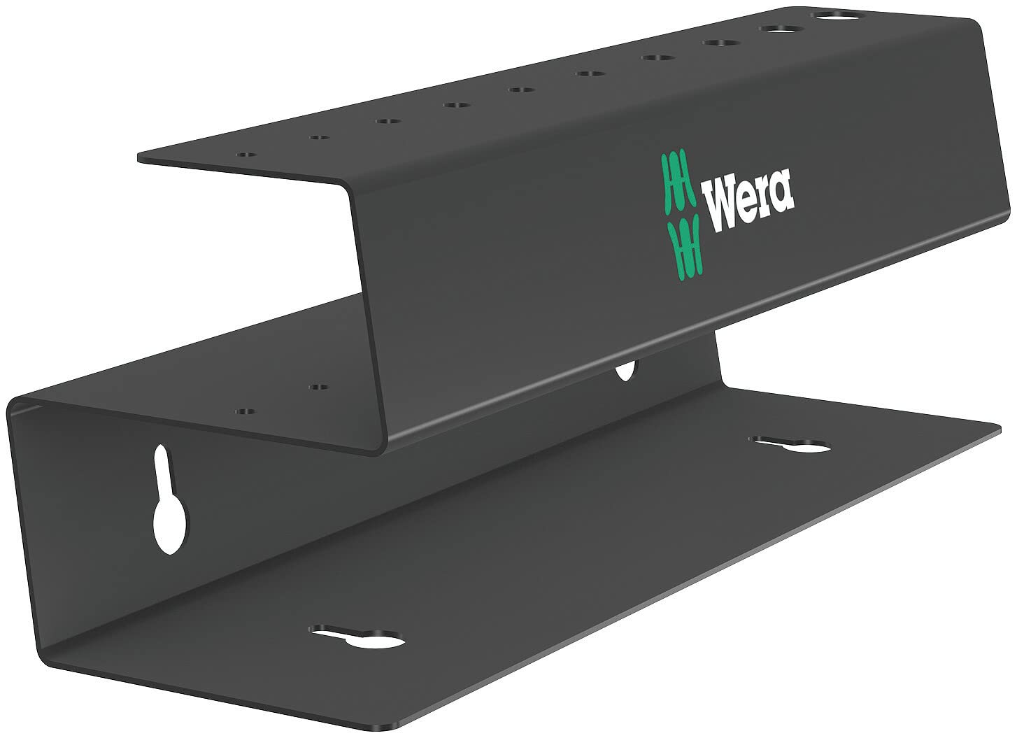 Wera 05136425001 9605 Metal Rack for up to 10 Hexagon Socket Cross Handle Screwdrivers, 214.0 x 78.0 mm