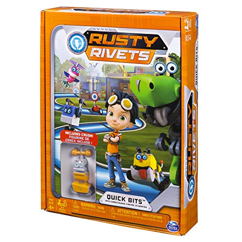 Spin Master Games Rusty Rivets â€“ Quick Bits Path Game Board Game with Crush Figure