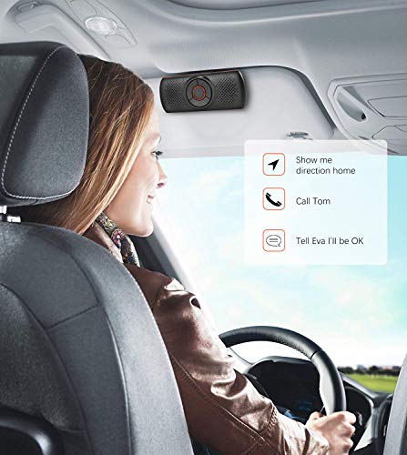 Aigoss Car Speakerphone Bluetooth 4.2 Music Player, Car Stereo Receiver with 2 Phones Connection Simultaneous, Support Wireless Hands Free Calling/Siri & Google Assistant/TF Card