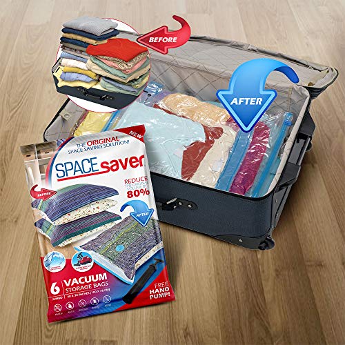 Spacesaver-Premium-Vacuum-Storage-Bags-80-More-Storage-Hand-Pump-for-Travel-Double-Zip-Seal-and-Triple-Seal-Turbo-Valve-for-Max-Space-Saving-Jumbo-6-Pack