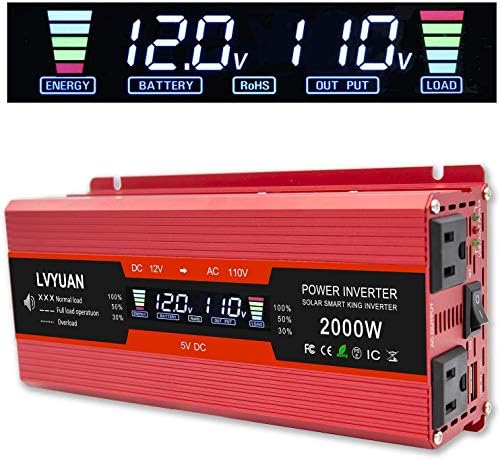 Ipowerbingo インバーター 12v 定格 1000w 最大 00w Dc12v 直流 Ac100v 交流 変換 カーインバーター キャンプ 車中泊グッズ アウトドア 発電機 太陽光発電 自動車 船 災害対策 地震 防災用品 日本語説明書付き Parapentefamily Com
