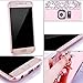 Lozeguyc Compatible with Galaxy S7 Edge Case, Crystal Rhinestone Mirror Glass Case Bling Diamond Soft Rubber Makeup Case for Samsung Galaxy S7 Edge with Detachable 360 Degree Ring Stand-Rose Gold