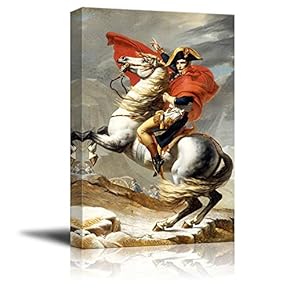Napoleon Crossing The Alps by David - Canvas Print