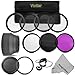 Professional Accessory Kit for CANON PowerShot SX50 HS - Includes: Vivitar Filter Kit (UV, CPL, FLD) + Vivitar Macro Close-Up Set + Adapter Filter Ring + Rubber Lens Hood + Snap On Lens Cap + Cap Keeper Leash + MagicFiber Microfiber Lens Cleaning Cloth