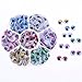 Decora 140pcs 12mm Mixed Colors Googly Wiggly Eyes with Eyelash with Self-adhesive DIY Scrapbooking Crafts Toy Accessories