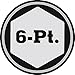 Powerbuilt 1/2 Inch Drive x 27 MM Metric Deep Socket, 6 Point, Chrome-Vanadium made, Size Marking - 640841
