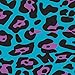 Duck Brand 281518 Printed Duct Tape, Blue Leopard, 1.88 Inches x 10 Yards, Single Roll