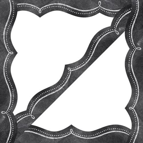 CTP Chalk It Up! Dotted Swirl Bulletin Board Border/Trimmer, Black