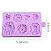KALAIEN 3D Brooch Cake Jewelry Gemstone Cupcake Decorating Mold Chocolate Mould