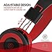 Besom Kids Headphones, i66 for Boys Girls Teens Children Toddler Stereo Adjustable Foldable Tangle-Free Cord 3.5mm Jack Wired Over-Ear Headset for iPad iPhone Computer MP3/4 Kindle Tablet (Red)