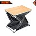 KingCamp Foldable Cook Prep Station Serve Cart Camper’s Kitchen Aluminum Frame Bamboo Desktop Cooking Table with Storage Organizer, Windscreen for Camping, Picnic, BBQ and Outdoorthumb 4
