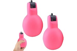 Xiaozuoyue 2-Pack Loud Hand Squeeze Whistles - Lightweight SoftPVC Sports Whistle for Outdoor Activities, Coaches, Referees, 