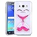 J3 Case, Galaxy Sky,Galaxy Sol,Amp Prime Case,DAMONDY Cute 3D Moving Stars Bling Liquid Glitter Floating Flowing Love Heart Ultra Clear Soft TPU Case for Samsung Galaxy J3 2016 -rose pink