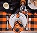 DII Buffalo Check Collection, Classic Farmhouse Tablecloth, Tablecloth, 60x84, Orange & Black