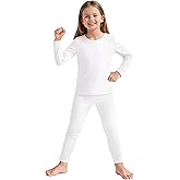 American Trends Girls Thermal Underwear Set Kids Thermals Top and Bottom Set Base Layer for Cold weather/skiing