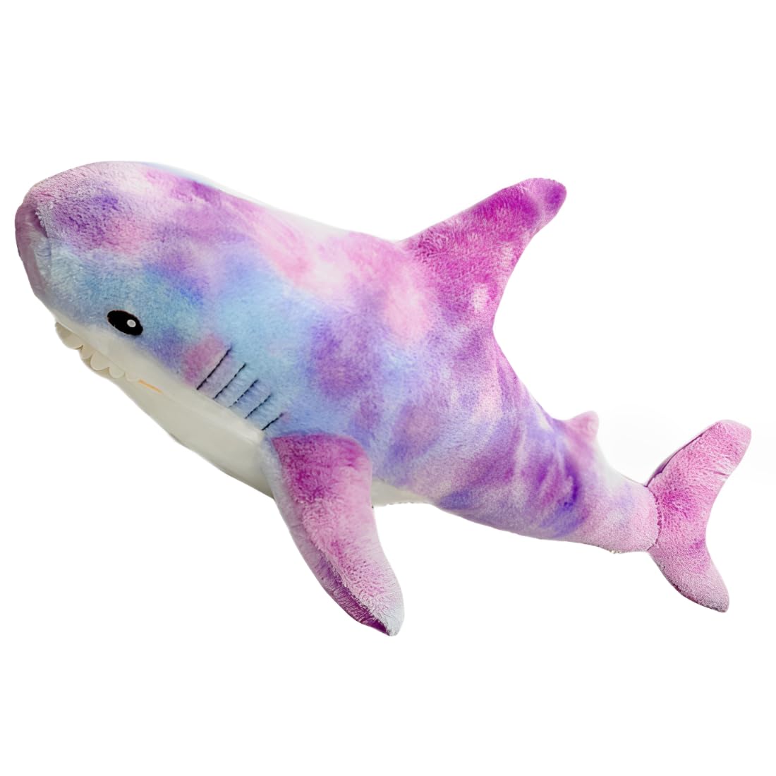 DongAi Plush Shark Toy Pillow, 80CM Giant Shark Plush Animal Toy Super Soft and Cute Pillow Children’s Boys and Girls Room Decoration Bedtime Gift (purple)