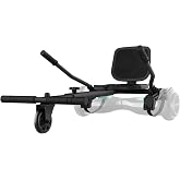 Jetson JetKart 3.0 Universal Hoverboard Attachment, 4" Tire, Adjustable Footrest Accommodates Most Heights, Ages 12+, Black, JKAR30-BLK