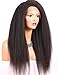 Chantiche Italian Yaki 360 Lace Frontal Wigs for Black Women Pre Plucked Brazilian Remy Full Lace Front Human Hair Wigs with Baby Hair 150 density 14inch Natural Color