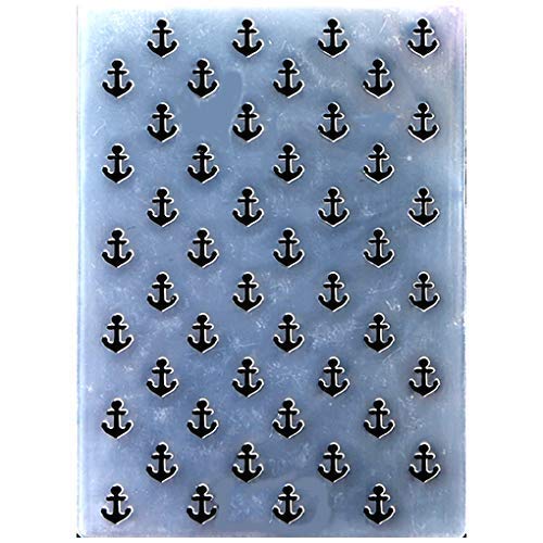 Kwan Crafts Anchor Plastic Embossing Folders for Card Making Scrapbooking and Other Paper Crafts,10.4x14.9cm