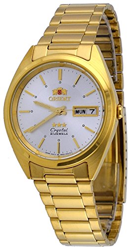 Orient #fab00004w men s 3 star standard gold tone silver dial aut…