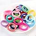 Hair ties no crease for kids baby toddlers girls - Small seamless 50 PCS 10 Colors hair bands ponytail Holder - Hanmei