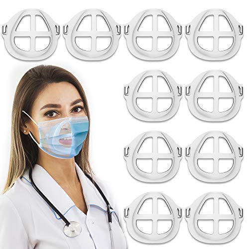 Download 3d Face Mask Bracket 10pcs Silicone 3d Mask Bracket Internal Support Frame Breathing Face Bracket For Mask 3d Printed Mask Frame For Lipstick Protective Reusable Mask Inserts For Cloth Mask Pricepulse