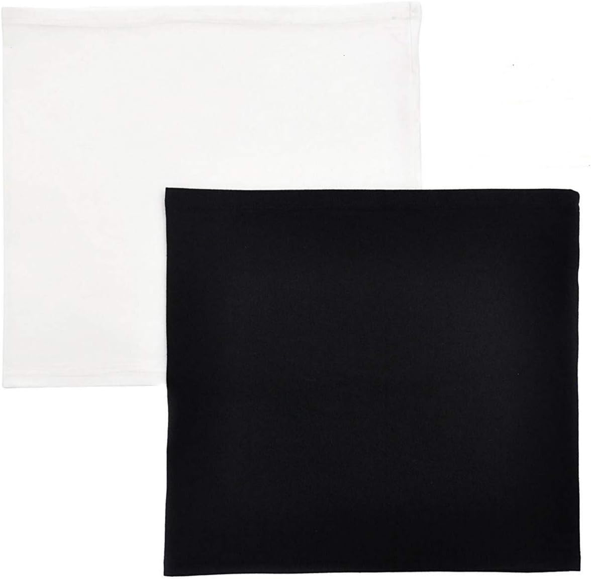 CREATPRET Shirt Extender for Women Plus Size Skirt Extenders Band White and Black 2 Pieces
