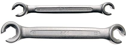 BGS 1755 Offener Ringschlüssel, 2 tlg., 10 x 11 + 12 x 13 mm