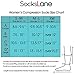 SocksLane Cotton Compression Socks for Women & Men. 15-20 mmHg Support Knee-High Black X/W